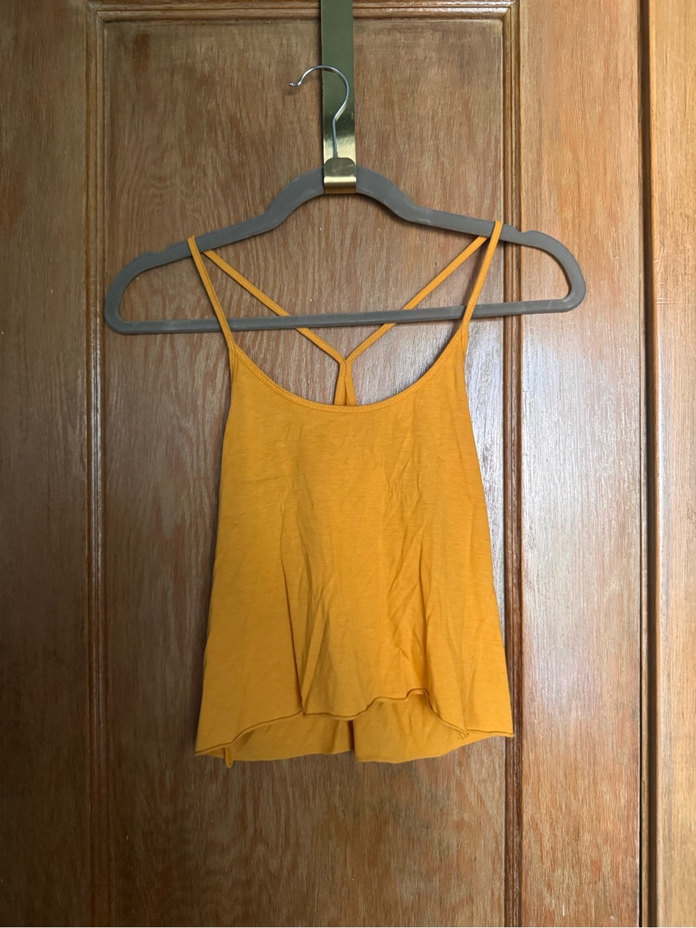 Mustard yellow racerback tank